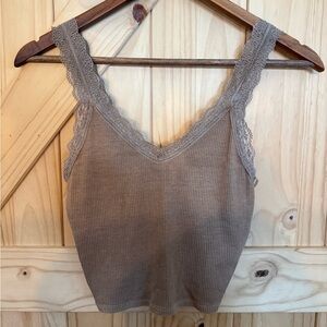 American Eagle Brown Lace Tank
